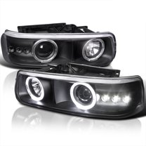 Spec-D Tuning LHP-SIV99JM-RS Projector Headlight for 00 to 06 Chevrolet Tahoe, 8 x 16 x 19 in. - Black