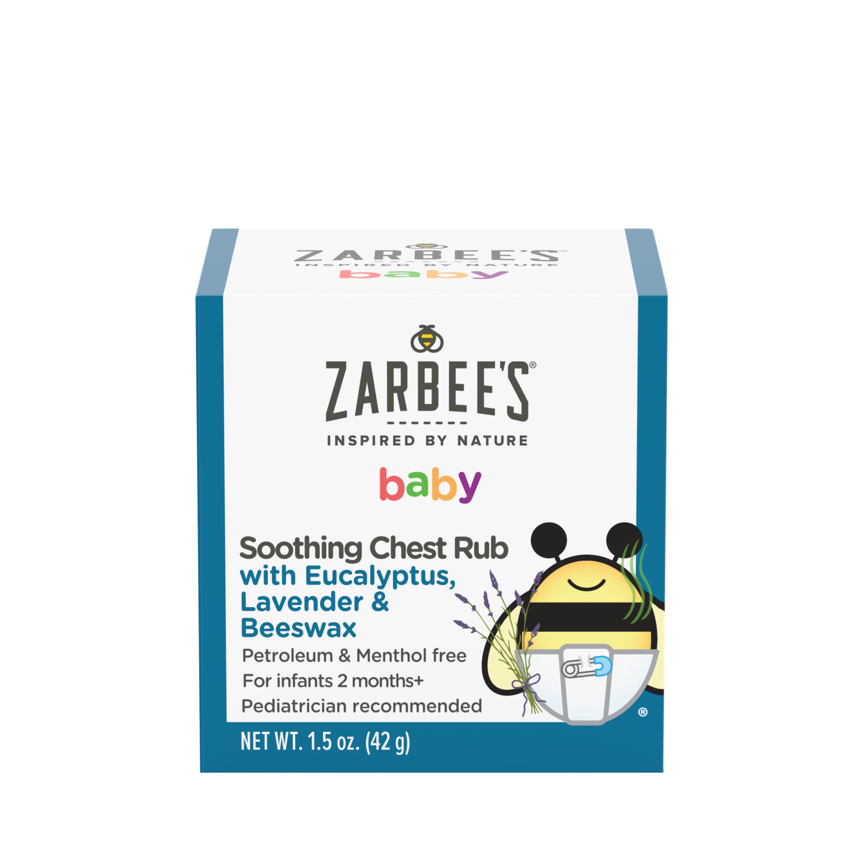 Zarbee's Baby Soothing Chest Rub, Eucalyptus, Lavender & Beeswax, 1.5