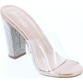 thumbnail image 4 of Top Moda Womens Kyoto-38 Bling Heel Transparent Lucite Fashion Sandals, 4 of 5