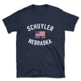 thumbnail image 1 of Schuyler Nebraska Patriot Men's Cotton T-Shirt, 1 of 1