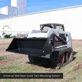 Titan Attachments 72in Skid Steer Dirt Bucket V2, 1/8in Thick