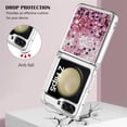thumbnail image 5 of Glitter Clear Sparkly Bling Case for Samsung Galaxy Z Flip5, Flowing Liquid Quicksand Cover Soft TPU Phone Case for Samsung Galaxy Z Flip 5  Rose Gold, 5 of 12
