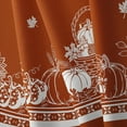 thumbnail image 5 of Oval Fall Tablecloth,OrangeThanksgiving Autumn Harvest Pumpkin Sunflower Maple Leaf Table cloth,Polyester Waterproof Wrinkle Resistant Durable Tablecloth for Fall,Thanksgiving,Home Decor 54x72In, 5 of 6