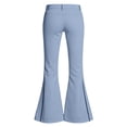 thumbnail image 5 of CONZONE Flared Pants For Big Girls Striped Graphic Elastic Waist Drawstring Girls Pants With Pockets Slim Fit Stretchy Fall Trousers For Girls Size 7-8 Years Blue, 5 of 6