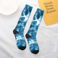 thumbnail image 5 of Cauagu Blue Tie Dye Print Women's Men's Ankle Socks 1-pack Casual Athletic Socks for Unisex Adult Moisture-Wicking Socks for Daily Wear/Running/Sport, 5 of 8