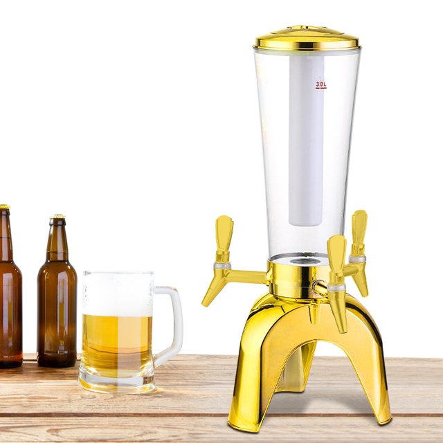 Dispensador de cerveza Soledad 3 litros portátil oro
