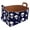 Multicolor 4, variant on Vintage Rose and Daisy Storage Basket Collapsible Storage Bin, PU Foldable Basket Convenient Box Storage Organizer with Handles for Shelves Office Bedroom Closet Nursery Toys Laundry