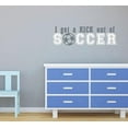 thumbnail image 6 of Kick Out of Soccer Wall Decals Stickers Vinyl Lettering Art Sports Boy Bedroom Decor 2color 23x7-Inch, Storm Gray/White, 6 of 6