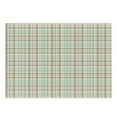 thumbnail image 1 of Plaid Cutting Board, Scottish Country Style Tartan with Abstract Design Diagonal Striped Lines, Decorative Tempered Glass Cutting and Serving Board, Large Size, Brown Mint Green Beige, by Ambesonne, 1 of 1