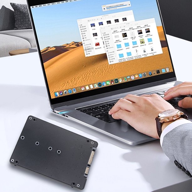 Tarjeta Adaptadora Tarjeta adaptadora M.2 NGFF SSD a SATA3, placa adaptadora de disco duro de 6Gbps, doble uso para PC