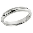 thumbnail image 2 of Ladies or Mens 14K White Gold 4mm Milgrain Wedding Band Ring, 2 of 5