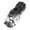 Silver, variant on Mini Bright Flashlight with Three Upgraded High-brightness Lamp Beads Portable and Powerful Lighting