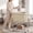 Beige, variant on BGTREND 130L Rolling Laundry Cart with Storage Shelf, Metal Frame Clothes Hamper with Removable Bag, 4 Casters with 2 Brakes, Utility Carts, Black