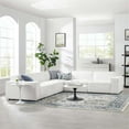 thumbnail image 2 of Pemberly Row 5-Piece Modern Fabric Upholstered Sectional Sofa in White, 2 of 11