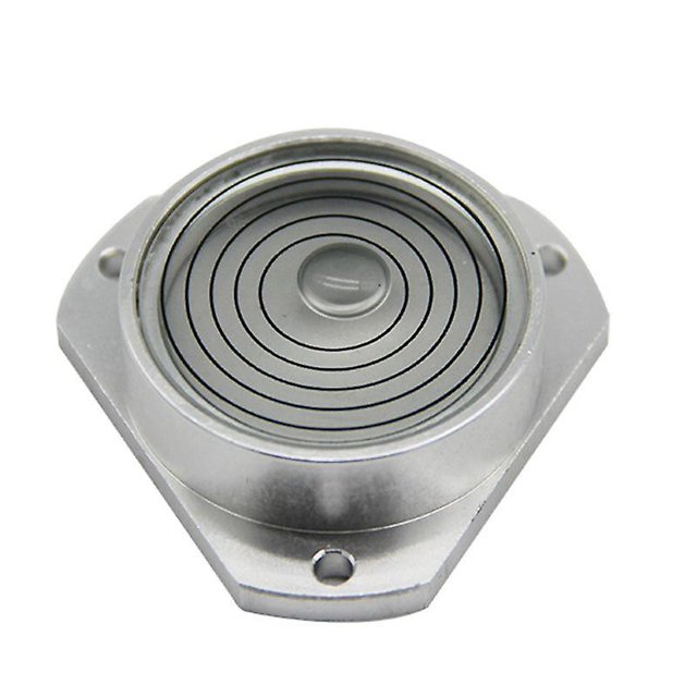 Nivel de burbuja horizontal de alta precisión con caja de aluminio y ojo de buey, color blanco