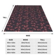 thumbnail image 3 of Fuzoiu Red Hearts Print Ultra-Soft Micro Fleece Blanket,All Seasons Flannel Throw, Lightweight Blanket for Bed, Sofa, Couch, Movie Night, Camping, and Travel-60"x50", 3 of 7