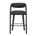 thumbnail image 6 of Modway Pinnacle 30" Upholstered Faux Leather Bar Stool in Black (Set of 2), 6 of 10