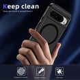 thumbnail image 6 of Dteck Magnetic Case for Google Pixel 9 Pro XL Compatible with Magsafe Dual Layer Military-Grade Protection Heavy Duty Shockproof Rugged Protective Cover for Google Pixel 9 Pro XL,Black, 6 of 7
