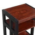 thumbnail image 7 of Convenience Concepts Monterey End Table with Shelves, Cherry/Black, 7 of 7