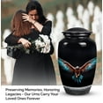 thumbnail image 3 of Eagle Spreading Wings - Black Urn Large Urn For Adults Ashes Female & Male - Memorial Urn For Adult Ash - Burial Cremation Urns For Human Ashes Women - Funeral Remains, 3 of 5