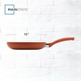 thumbnail image 2 of Mainstays Ceramic 10In Aluminum Nonstick Frypan Red Canyon, 2 of 8
