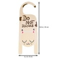 thumbnail image 2 of 4Pcs Plastique Signe Cintres Double-Côté Porte Tags Hôtel Suspendu Porte Boutons Signes, 2 of 7