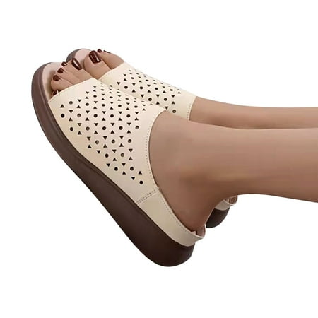 

Gubotare Slippers Women Women s Orthotic Flip Flops Casual Comfortable Thong Sandal with Arch Support Beige