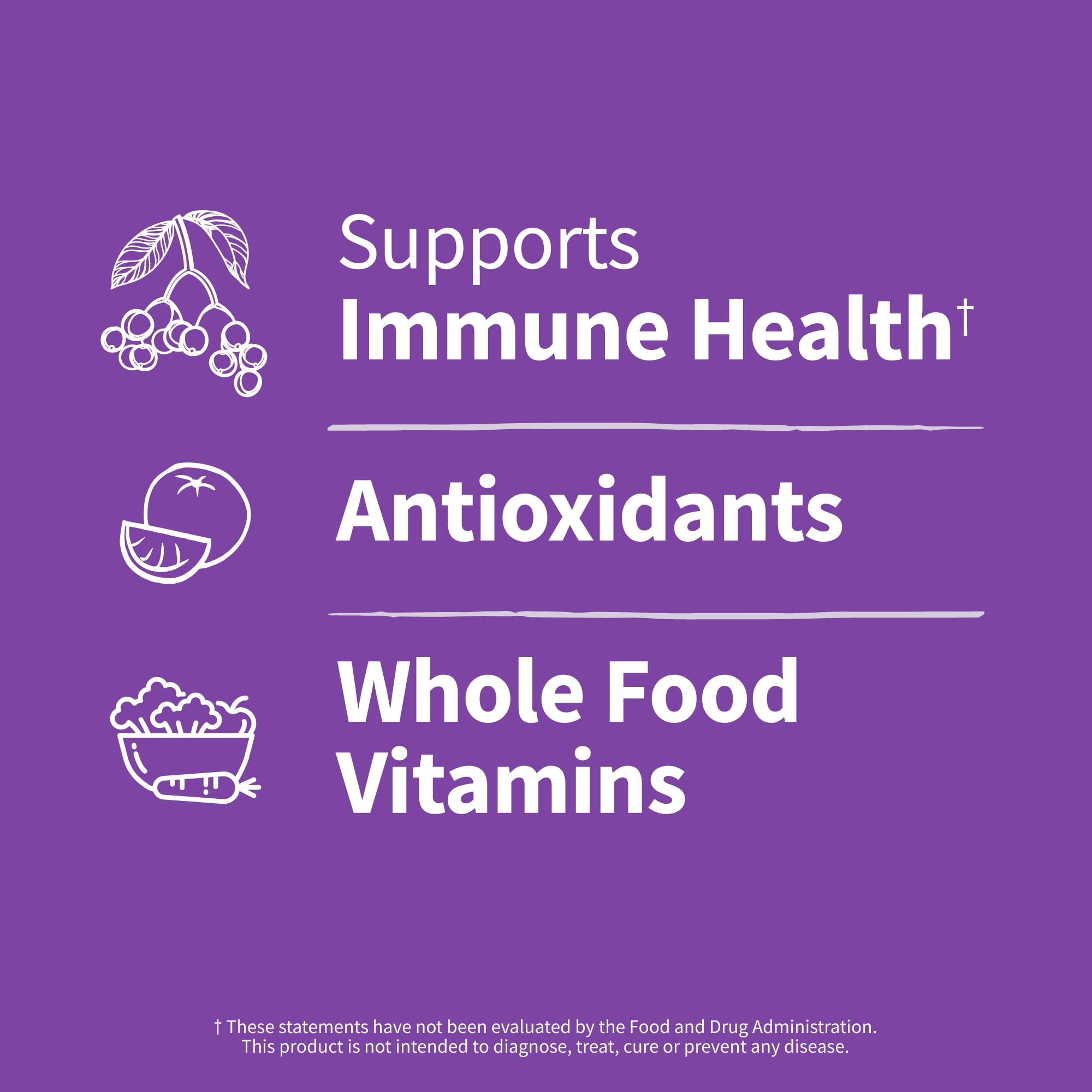 Garden of Life Dr. Formulated Kids Elderberry Immune Support Gummies, with Echinacea, Zinc, Vitamins C & D, 30 Servings