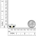 thumbnail image 6 of Gem Stone King 1.58 Ct Oval Cabochon White Ethiopian Opal Black Onyx 925 Sterling Silver Ring (Size 6), 6 of 6