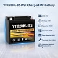 thumbnail image 3 of Anlibatt YTX20HL-BS Motorcycle Battery 12V 18Ah 300CCA Rechargeable Sealed AGM Battery Maintenance Free Automotive Replacement Battery for ATV and Scooter, 3 of 9