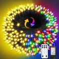 thumbnail image 1 of 100M 1000LED Luces Navideñas Cambio de Color, Blanco Cálido y Multicolor, Temporizador y Memoria, IP65 Impermeable, 11 Modos con Remoto, Para Navidad, Halloween, Cumpleaños, Fiesta, Boda, 1 of 7