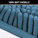 thumbnail image 2 of Alfombra de baño de chenilla, gris, lujosa, cómoda y de secado rápido, alfombrilla de baño de microfibra para el suelo del baño, antideslizante y extra absorbente, perfecta para la experiencia de spa, 2 of 3