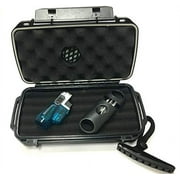 FESS Trident Gift Set Travel Cigar Humidor Waterproof Holder Case with 3Torch/V-Cut Cigar Cutter Set