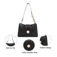 thumbnail image 3 of New women's underarm bag messenger bag stone bag wind bag shoulder messenger bag - black, 3 of 6