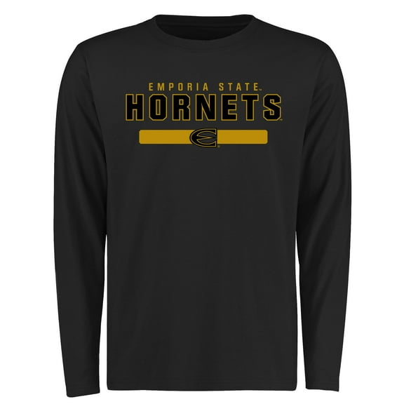 Men's Black Emporia State Hornets Team Strong Long Sleeve T-Shirt