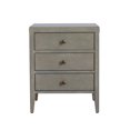 thumbnail image 4 of York Three Drawer Accent Side Table, Gray Wash, 4 of 5