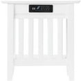 thumbnail image 4 of Bowery Hill Table d'Appoint en Bois Massif avec Port de Chargement, Blanc, 4 of 8