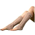 thumbnail image 2 of HUPOM 1 Pair Socks for Women Summer Clearance Fashion Mid-Calf Breathable Trouser Socks Beige Size 23-25cm, 2 of 3