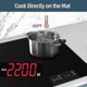 thumbnail image 4 of Large Silicone Induction Cooktop Protector Mat 51x78cm Magnetic Stove Top Cover Heat Resistant Anti-Scratch Burner Guard for Electric Stove, 4 of 5