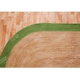 thumbnail image 5 of Chouhan Rugs Natural Jute Green Bordered Rug Bohemian Rug Decor Rug Handwoven Rug Custom Rug Decorative Rug, 5 of 6