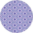 thumbnail image 1 of Ahgly Company Machine Washable Indoor Round Transitional Mauve Purple Area Rugs, 3' Round, 1 of 7