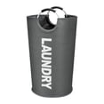 thumbnail image 2 of 90L Large Portable Laundry Basket, Foldable Laundry Bag, Independent High Hanger, Wear-resistant Clothes Organizer, Spacesaving Design, Compact Storage, Reinforced Stitching, 2 of 6