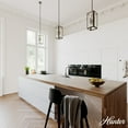 thumbnail image 3 of Hunter - Felippe 6-light Onyx Bengal, Mini Pendant Light, Dimmable, Casual Style, Rectangle Shaped, for Bedrooms, Dining, Living Rooms - 19975, 3 of 8