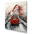 thumbnail image 2 of Designart "Seekers Delight Rollercoaster Thrill wall art III" Cityscapes Wall Art Print, 2 of 5