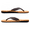 Brown, variant on Men's Leather Flip Flops Thong Sandals with Arch Support, Yoga Mat Material for Men