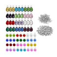 thumbnail image 2 of 72 Pieces Crystal Birthstone Charms Pendants Oval Charms Mixed Color Gift for Sunnimix Encantos de piedra de nacimiento, 2 of 8