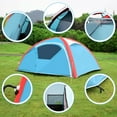 thumbnail image 3 of Gymax 3 Person Inflatable Family Tent Camping Waterproof Wind Resistant w/ Bag Pump, 3 of 10