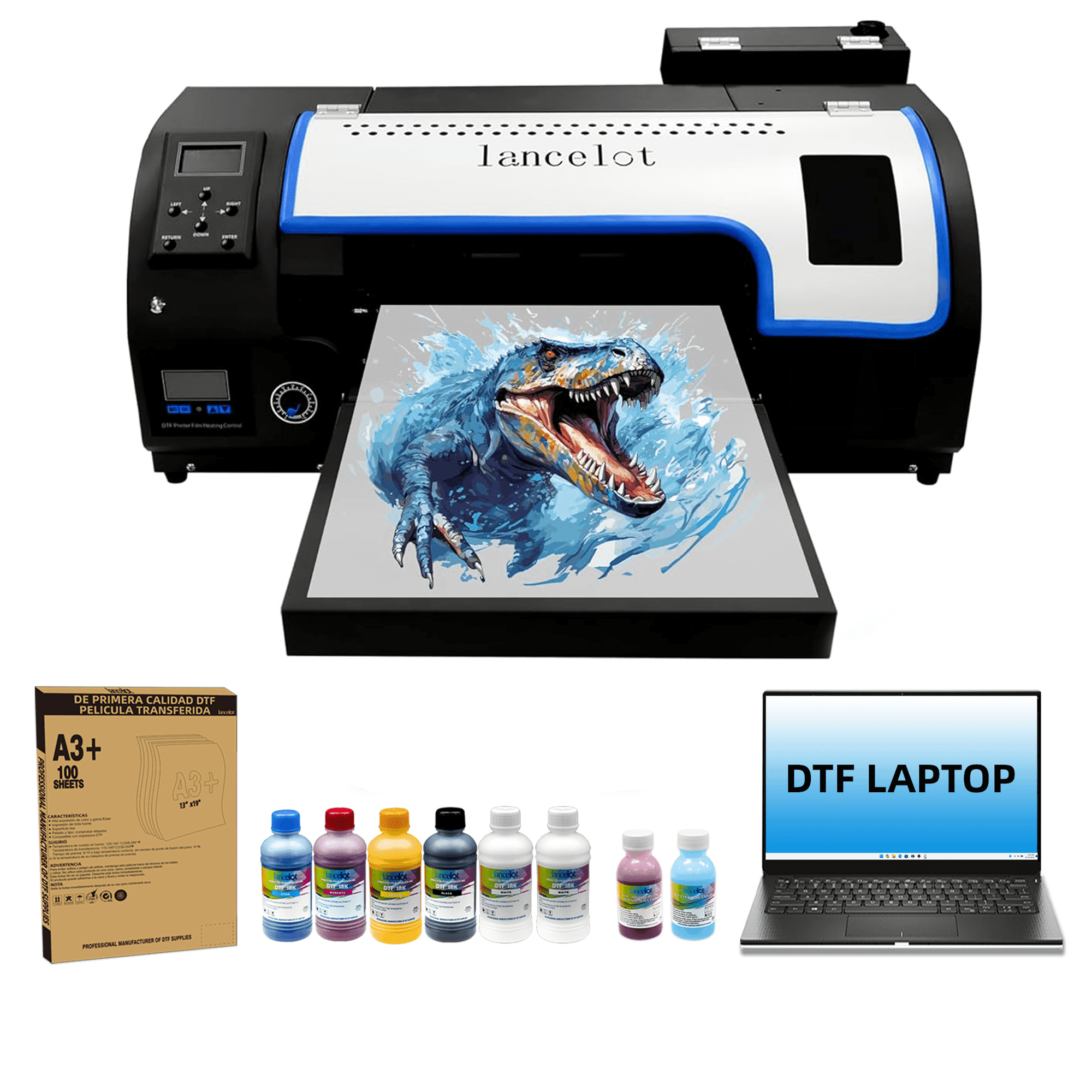Lancelot M1630 PRO A3 DTF Printer Bundle for T-Shirt, Fabric