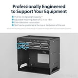 StarTech.com 8U Open Frame Wall Mount Network Rack w/ Built in Shelf ...