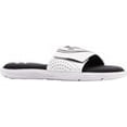 thumbnail image 7 of Under Armour Men's EVA Footbed Slide Sandals, White & Black, 14, 7 of 7